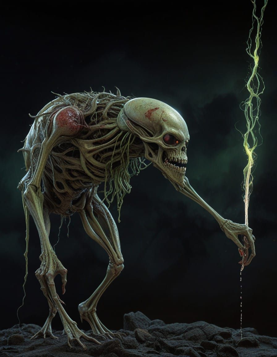 Eldritch Alien Parasite Hand Unleashes Horror