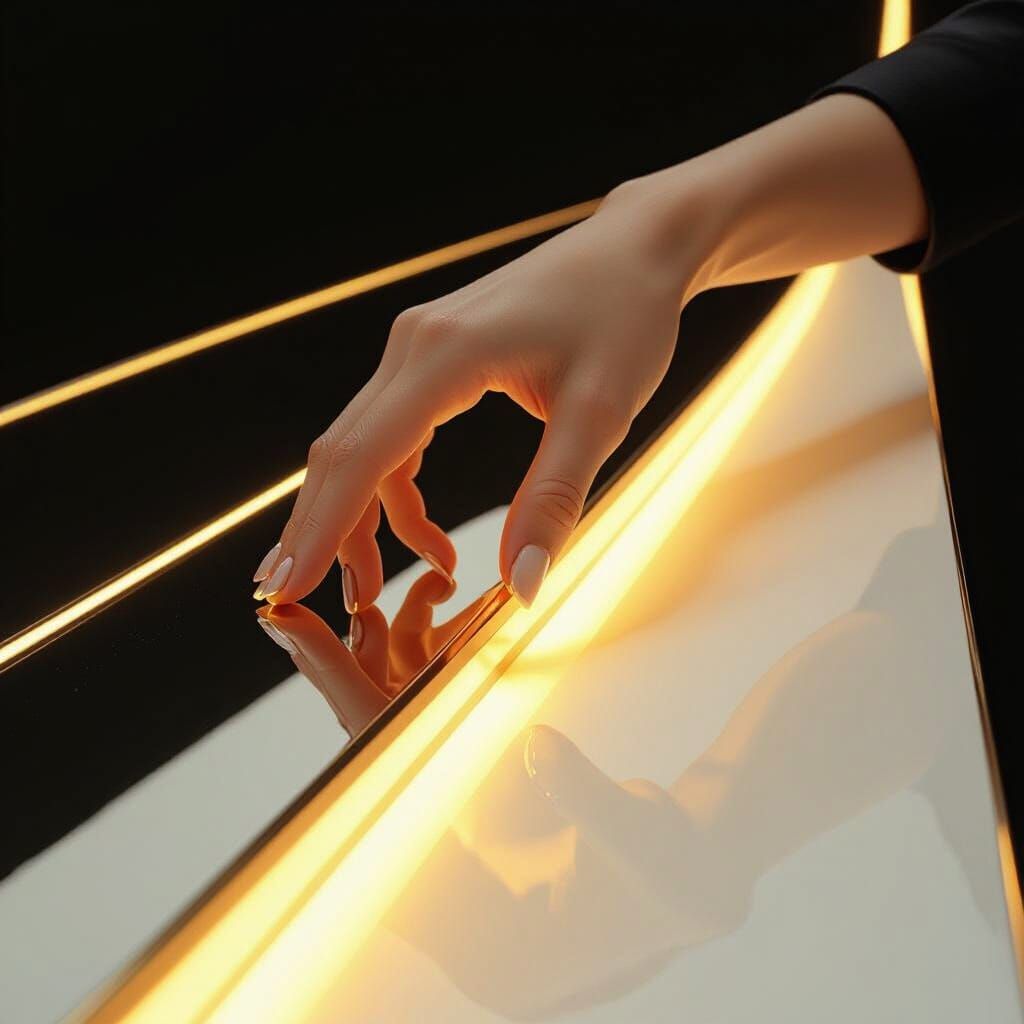 Golden Touch in Futuristic Style