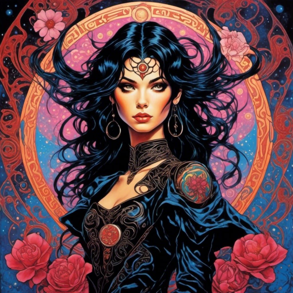 Gothic Emo Witch: 90s Sitcom Anime Fusion