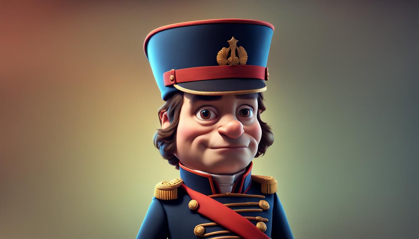 Napoleon as Pixar-Style 3D Digital Art