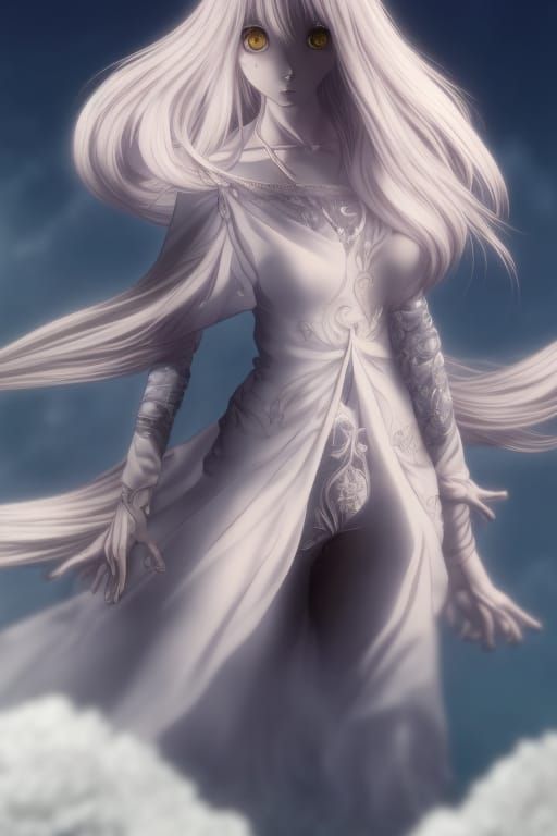 Anime Spirit Maiden Digital Illustration