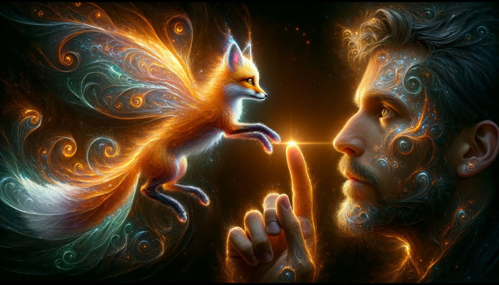 Glowing Fox Angel Alights: A Macro Masterpiece