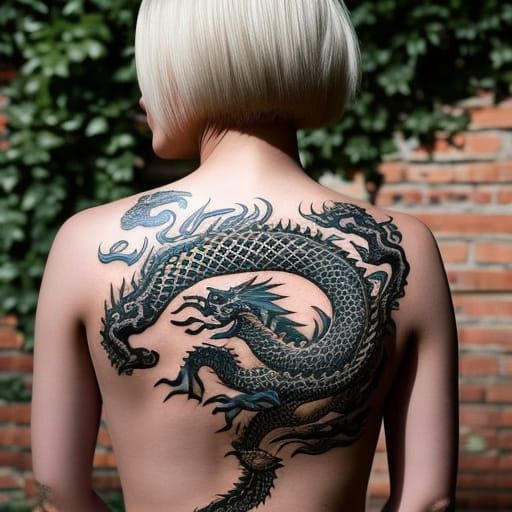 Woman with Dragon Tattoo