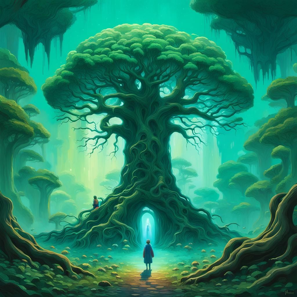 Angelic Figure in Mystical Grotto, Unreal Engine 5