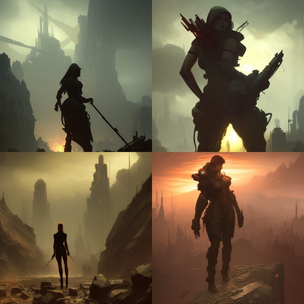 Fallout City: Dark Fantasy Masterpiece in 8k