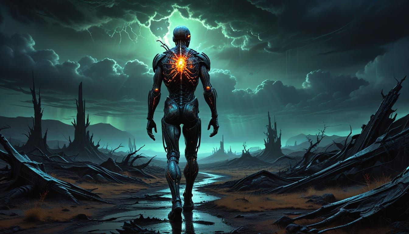 Radioactive Wasteland: A Surreal Biomechanical Journey