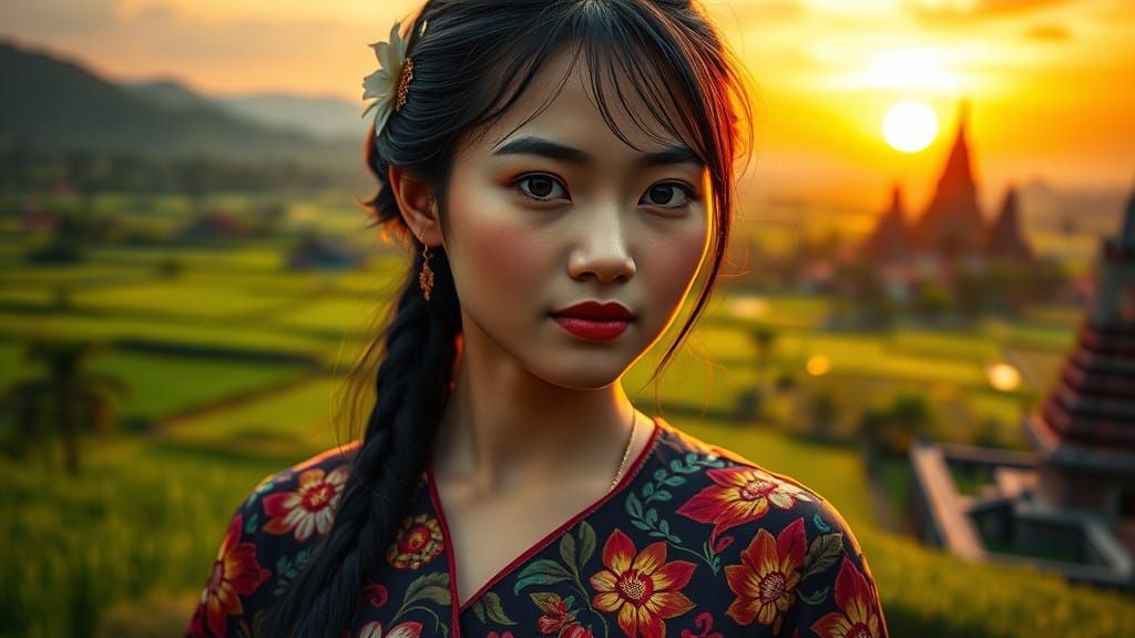 Javanese Beauty in Harmony with Nature