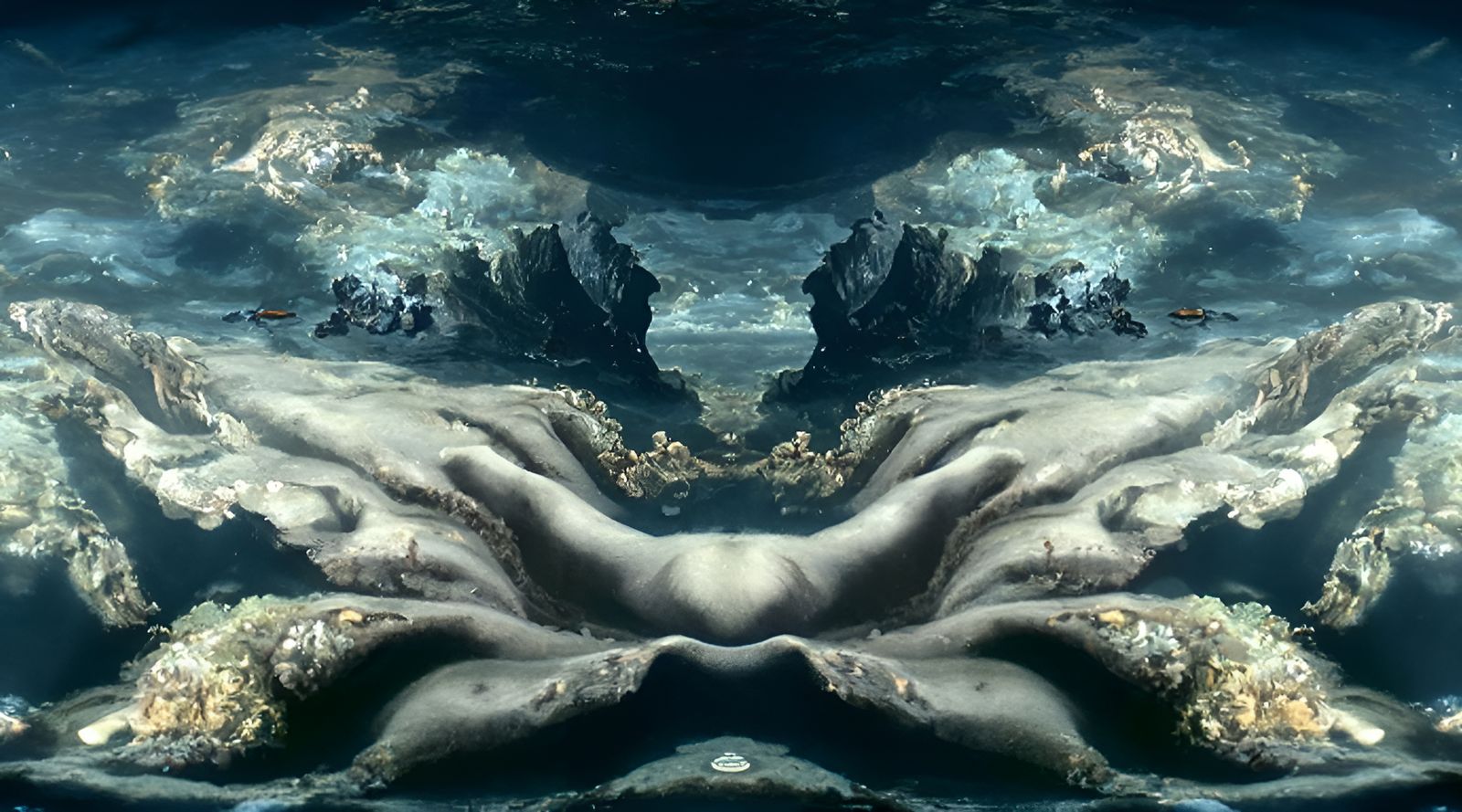 Mariana Trench Anglerfish in Baroque Style