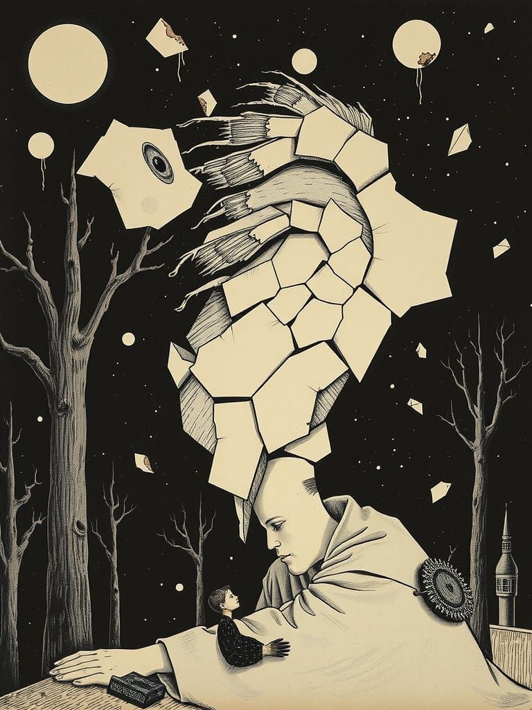 Surreal Dreams Shattered in Opulent Gothic Style