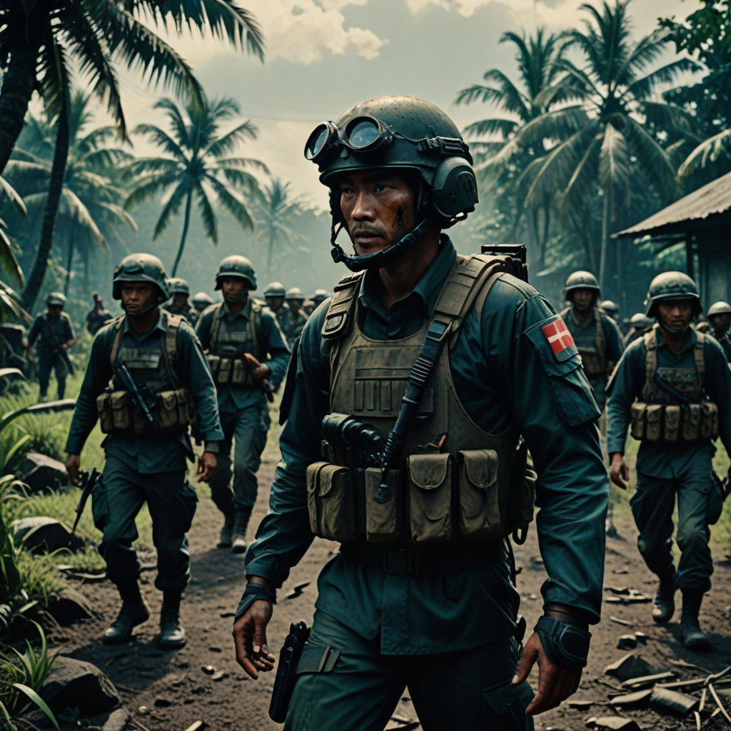 Bleeding Indonesian Skies in Cinematic Film Noir