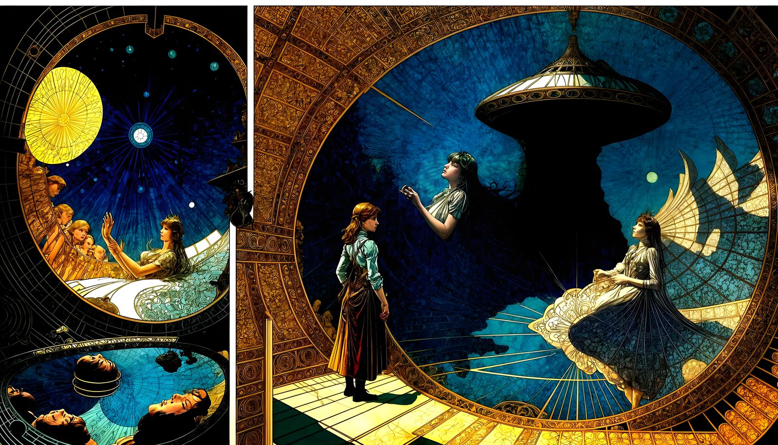 Epic Comic Book Art in a Sci-Fi Aesthetic