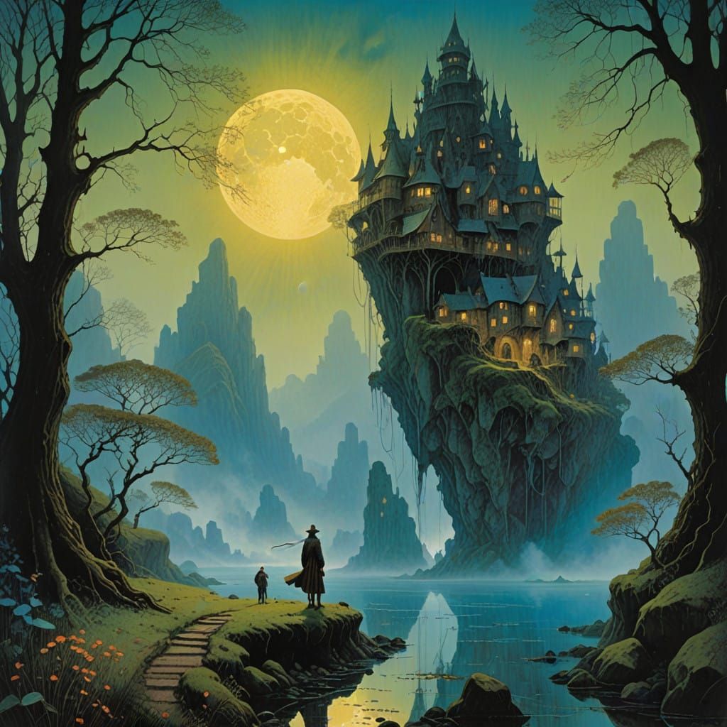 Ethereal Garden in Dreamlike Style