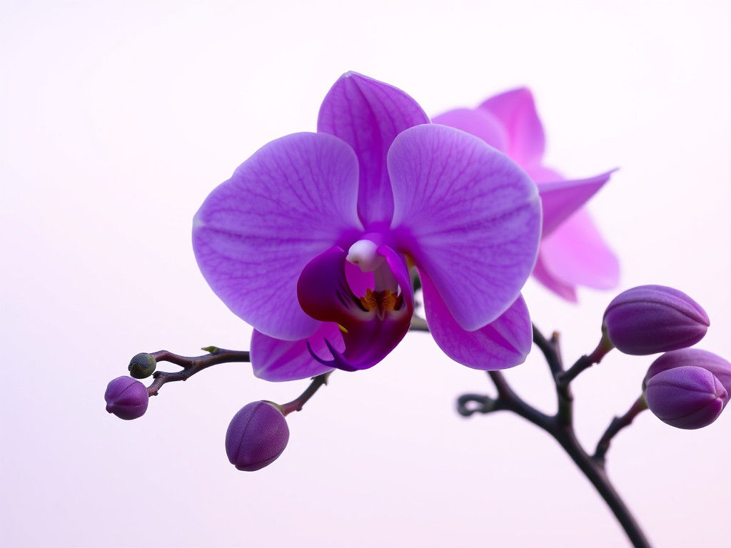 Dreamlike Gully Onset in Orchid Purple Hues