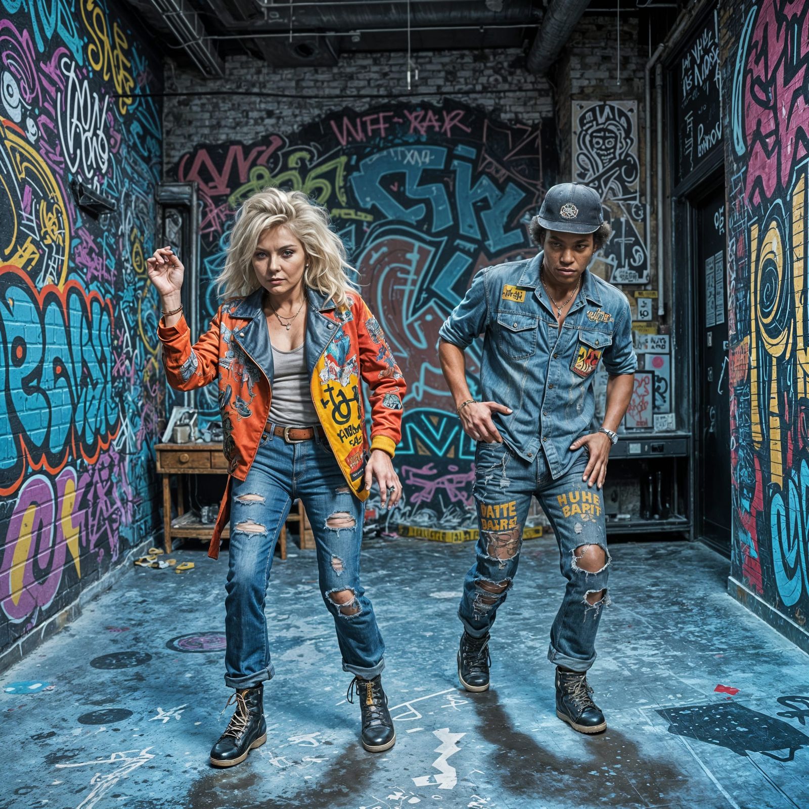 Electric New York Dance Craze in a Graffiti Loft