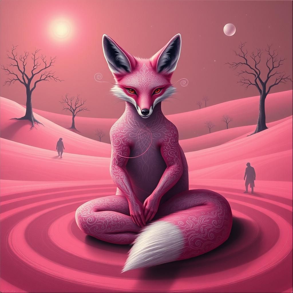 Pink  fox