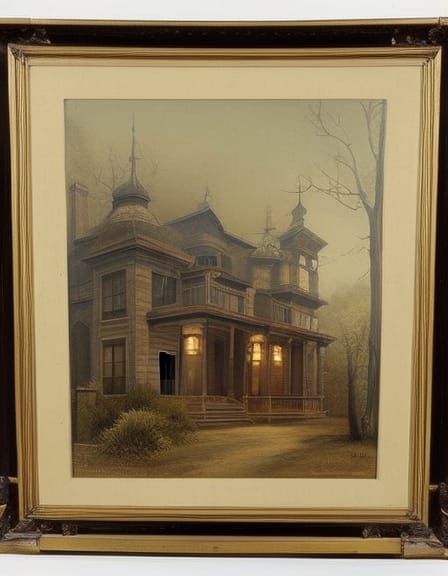 Framed Victorian Painting