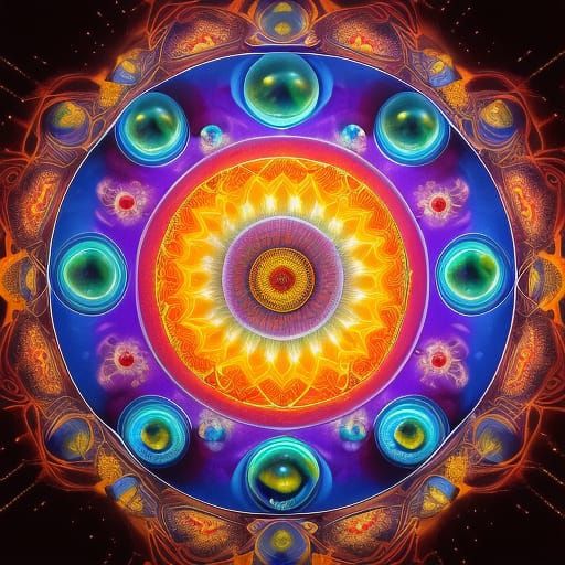 Divine Heart: A Cosmic Temple of Love