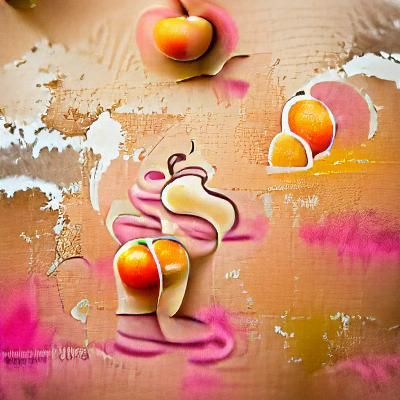 Peaches and Cream Graffiti Art