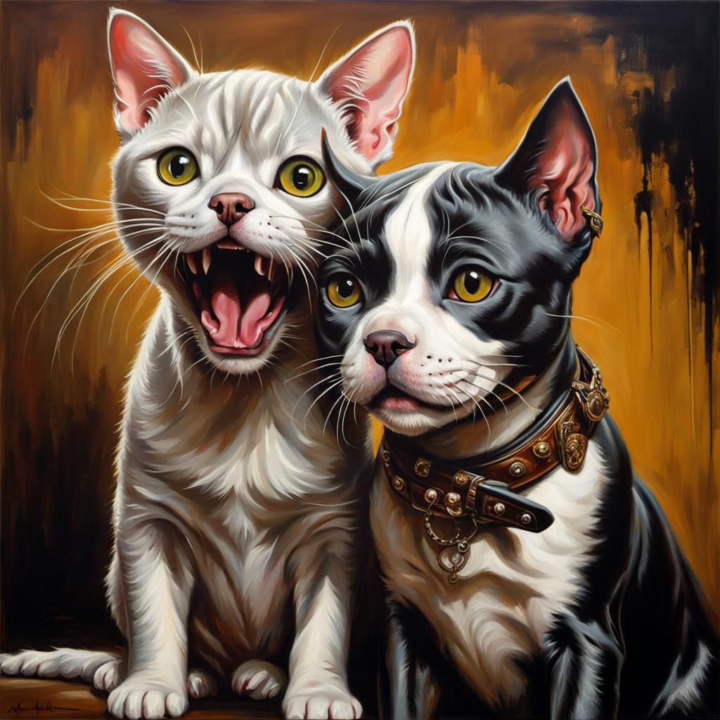 We are vicious monster. Meow.