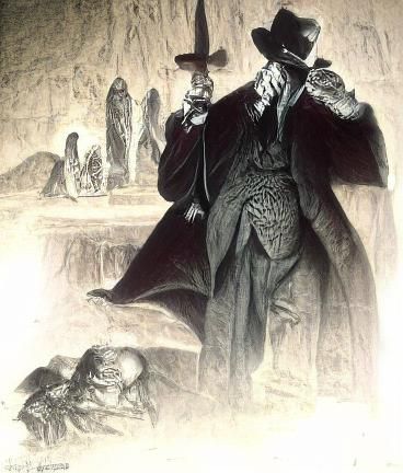 Mafia Scene in Style of Gustave Doré