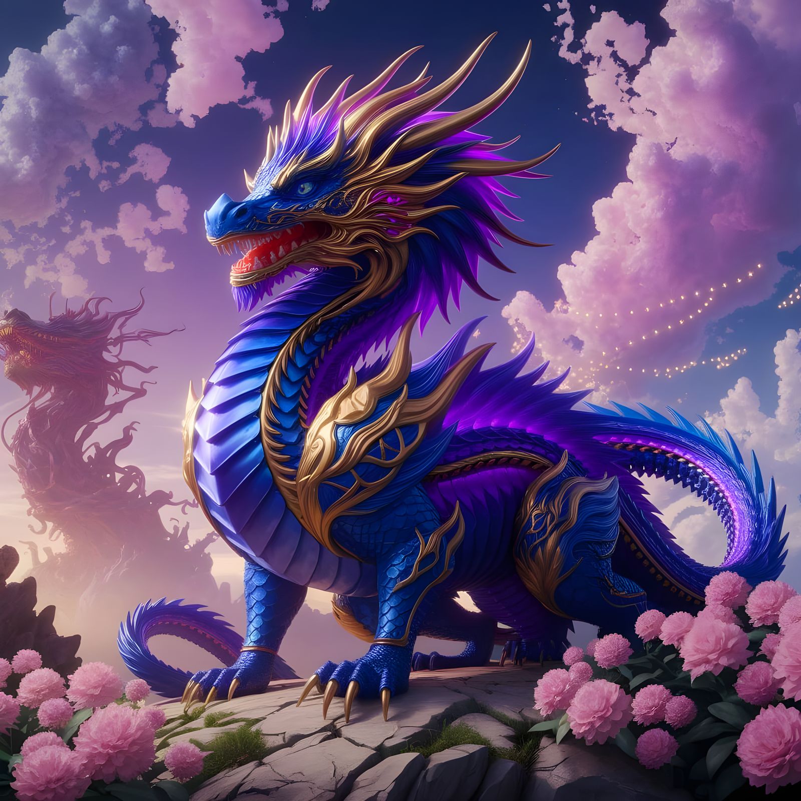 Vaporwave Dragon, Ideogram 2a Turbo Edition