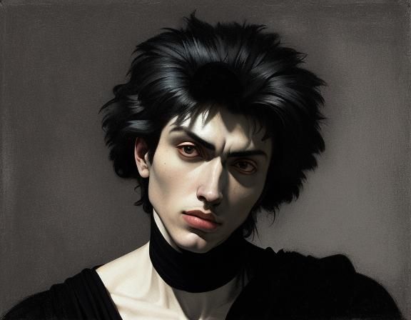 Man in Dramatic Lighting, Inspired by Caravaggio