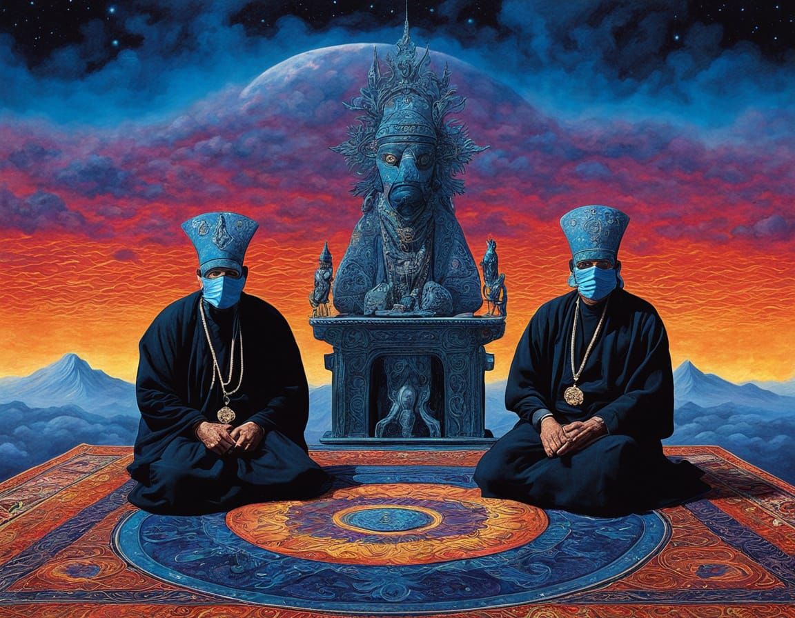 Mystical Pilgrims in Cosmic Storm