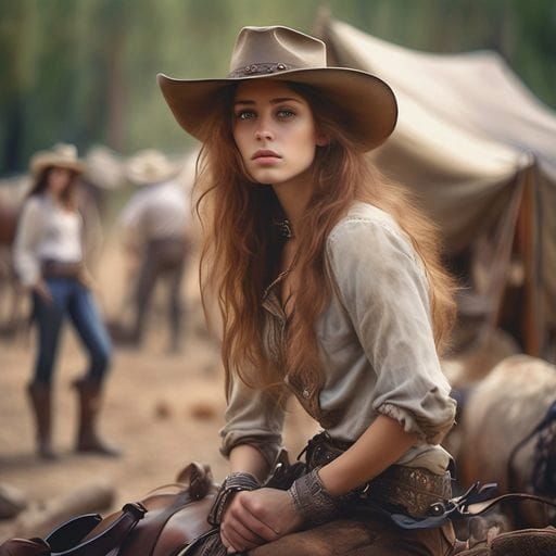 Cowgirl Portrait in Classic Western Style