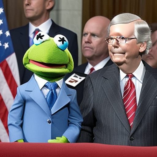 Mitch McConnell Reimagined as a Muppet Character