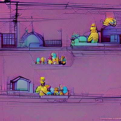 The Simpsons Family Portrait