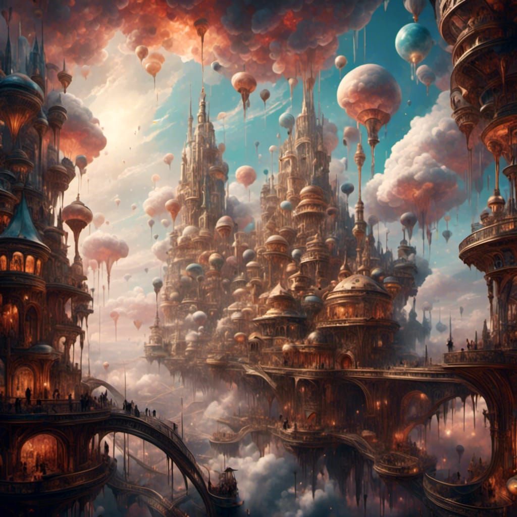 Majestic  Galactic Neo-Victorian Cloud City