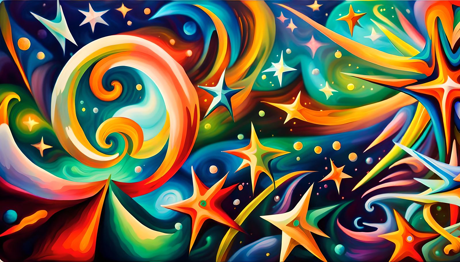 Iridescent Stars in Electro Magnetic Plasma Maelstrom