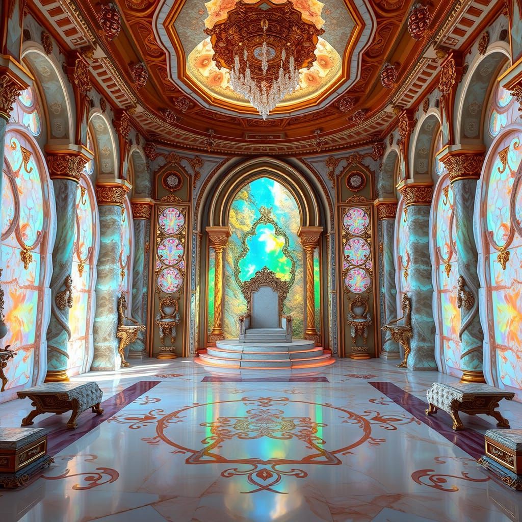 Opal throne room