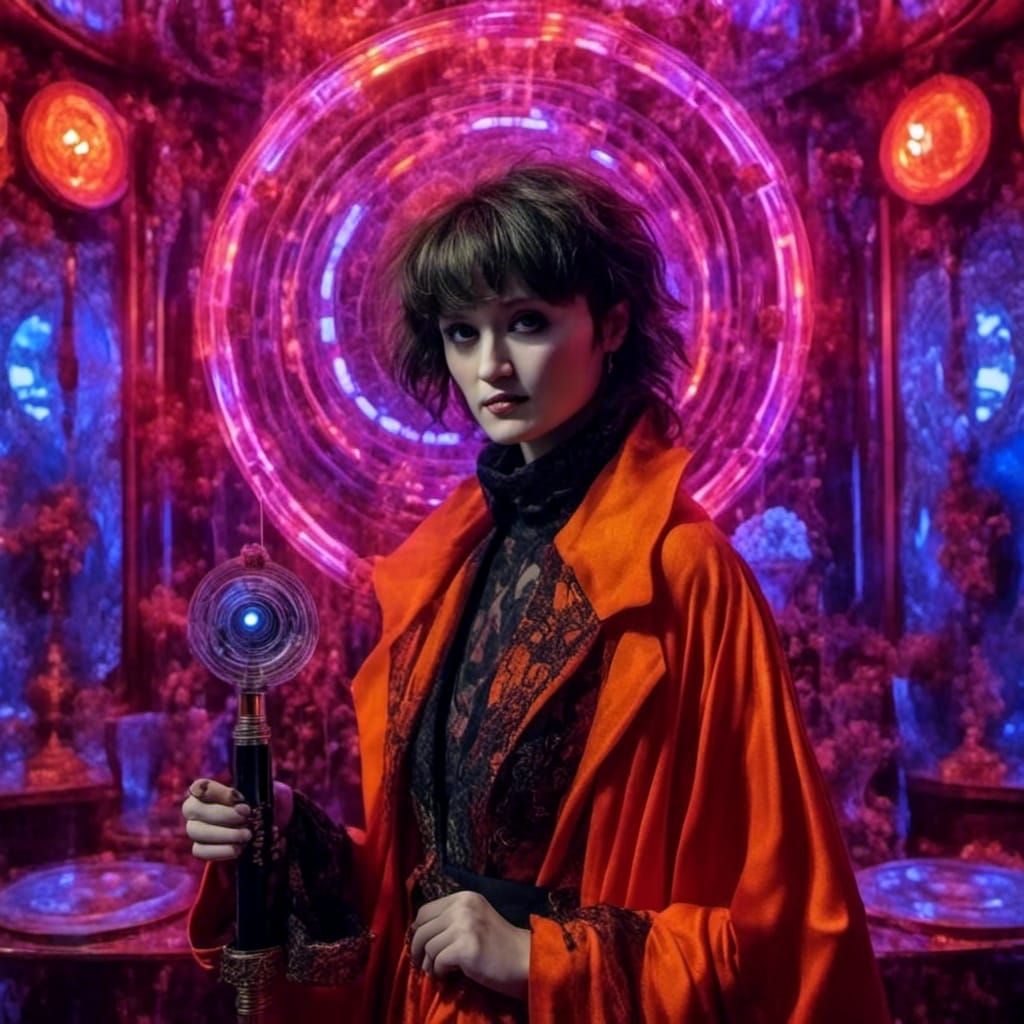 Time Vortex Hologram: Paranormal Investigator in Cyberpunk S...