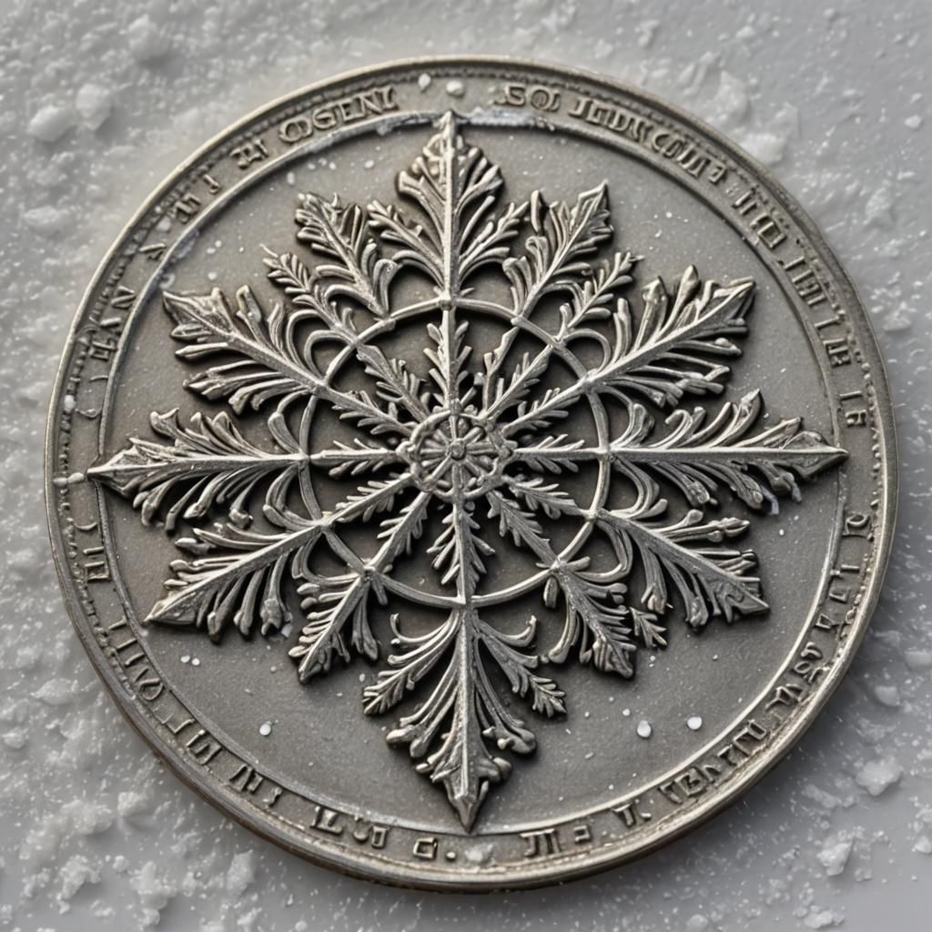 Snowflake Medallion: Winter Jewelry Art