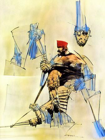 King Leonidas: Frank Miller Style Concept Art