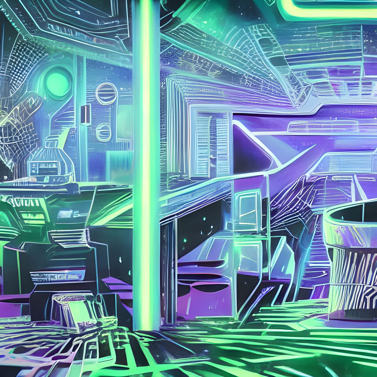 Galactic Federation Meeting in Futuristic Architecture