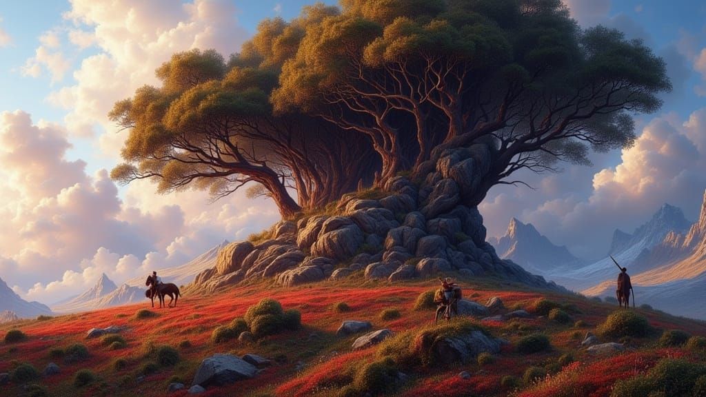 Montana Sacre En Terra Incognita Portrait in Concept Art Sty...