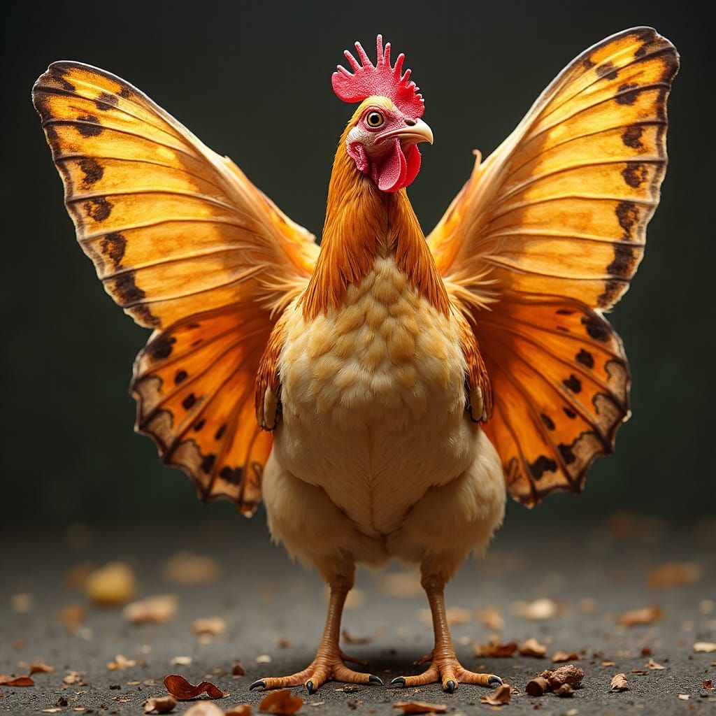 chicken with butterfly wings