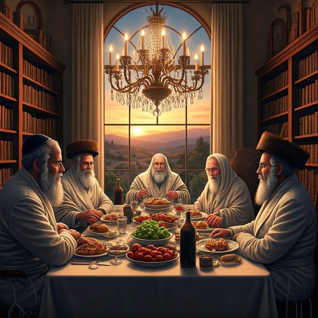 Traditional Ultra-Orthodox Community Gather in Warm, Invitin...