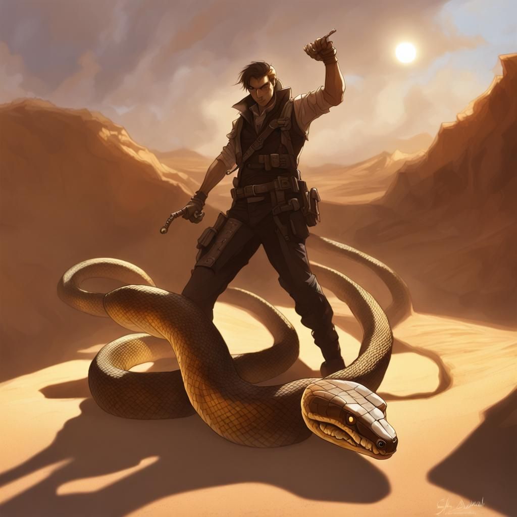 Sandpunk Snake in Blazing Light
