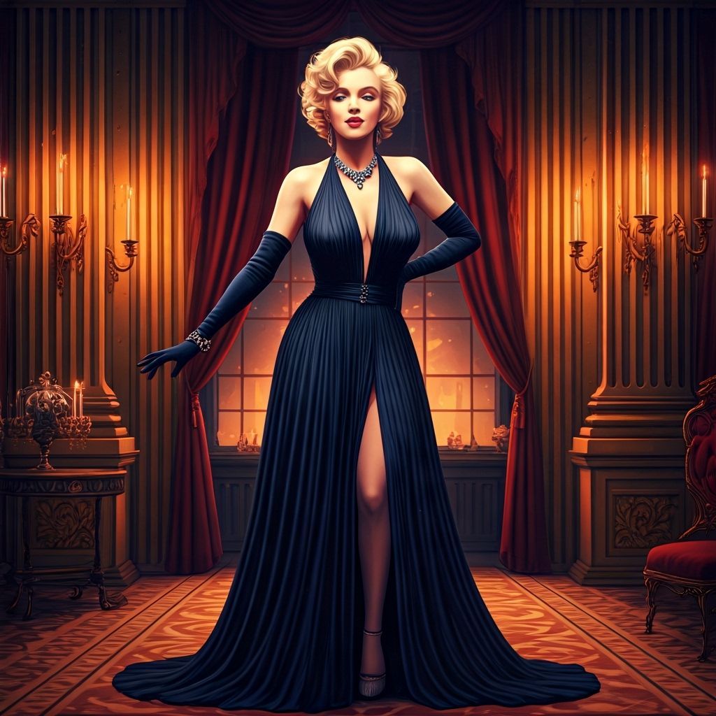 Marilyn Monroe in Studio Trigger Anime Style