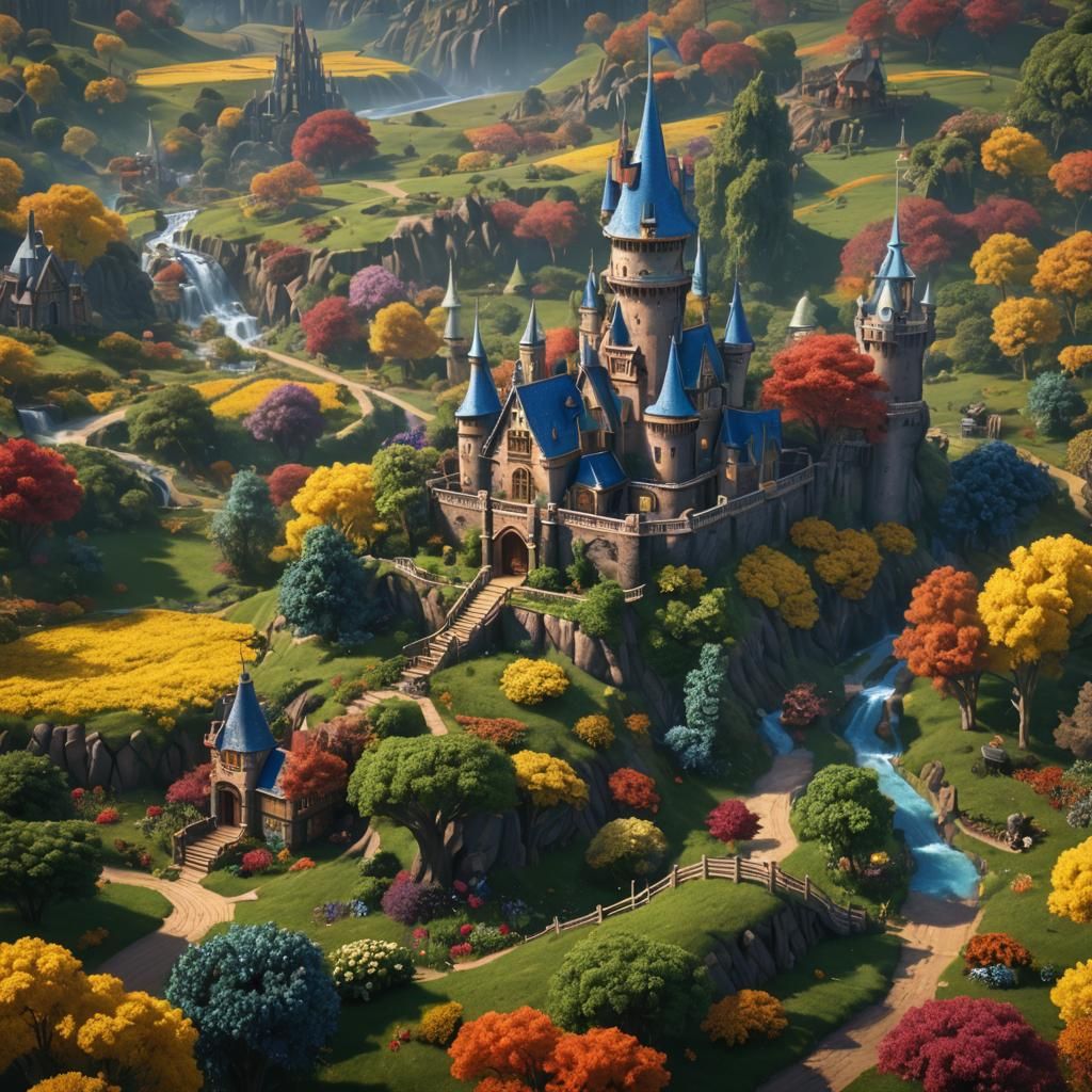 Fantastical Wizard of Oz Matte Painting