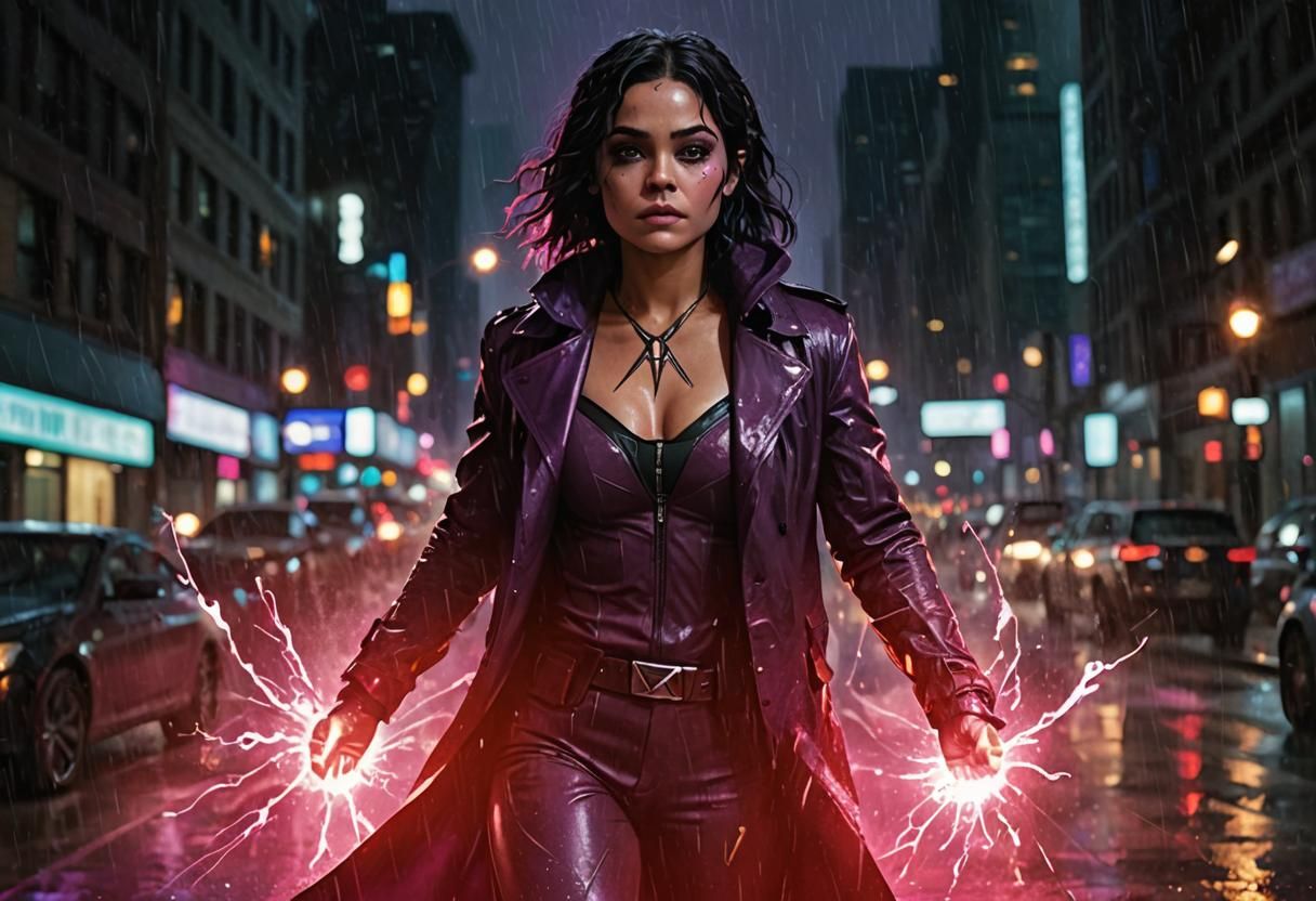 Vigilante Superhero Concept Art in Cinematic Style