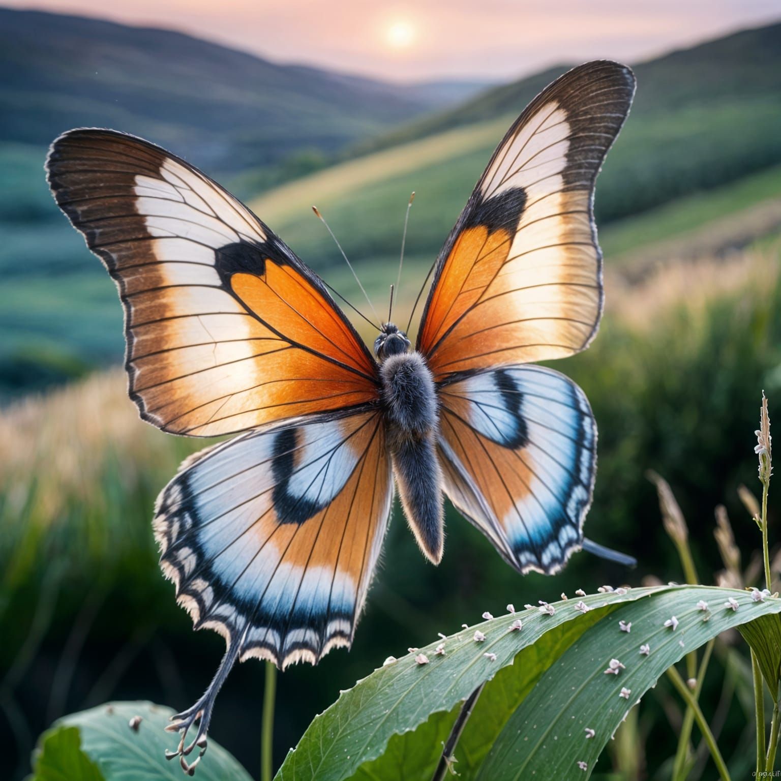 Moonlit Butterflies Wander Ireland's Eastern Countryside