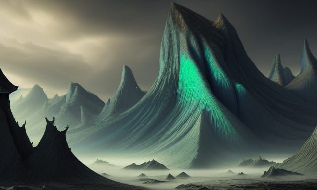 Glass Wind Dragon: Detailed Matte Painting