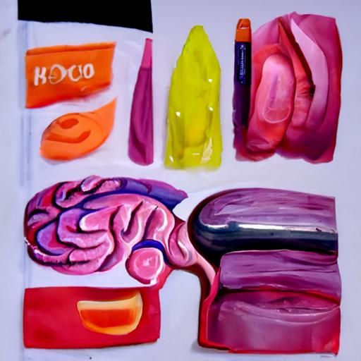 Detailed Gouache Painting of Psychology Concepts