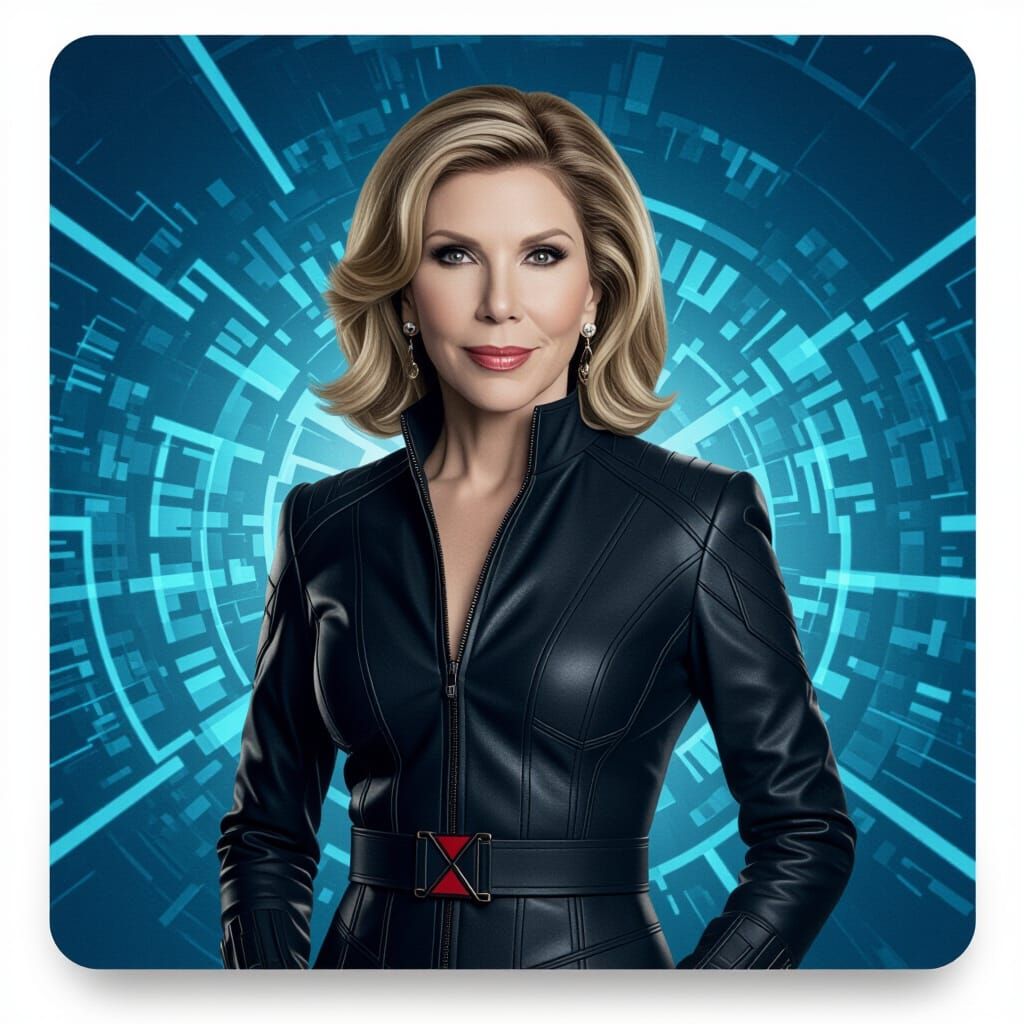 Christine Baranski as Black Widow: Digital Art
