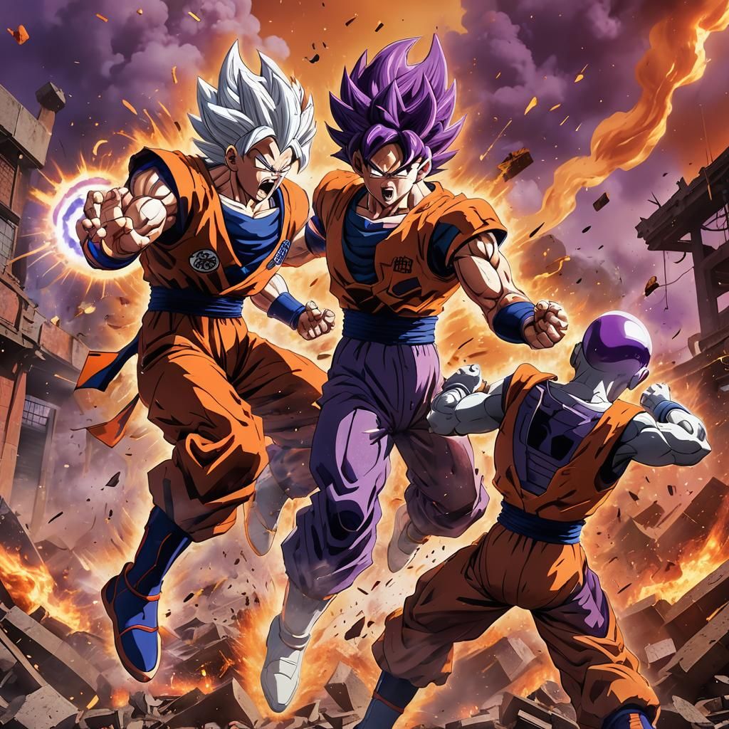 Goku vs Frieza: Anime-Inspired Cinematic Battle