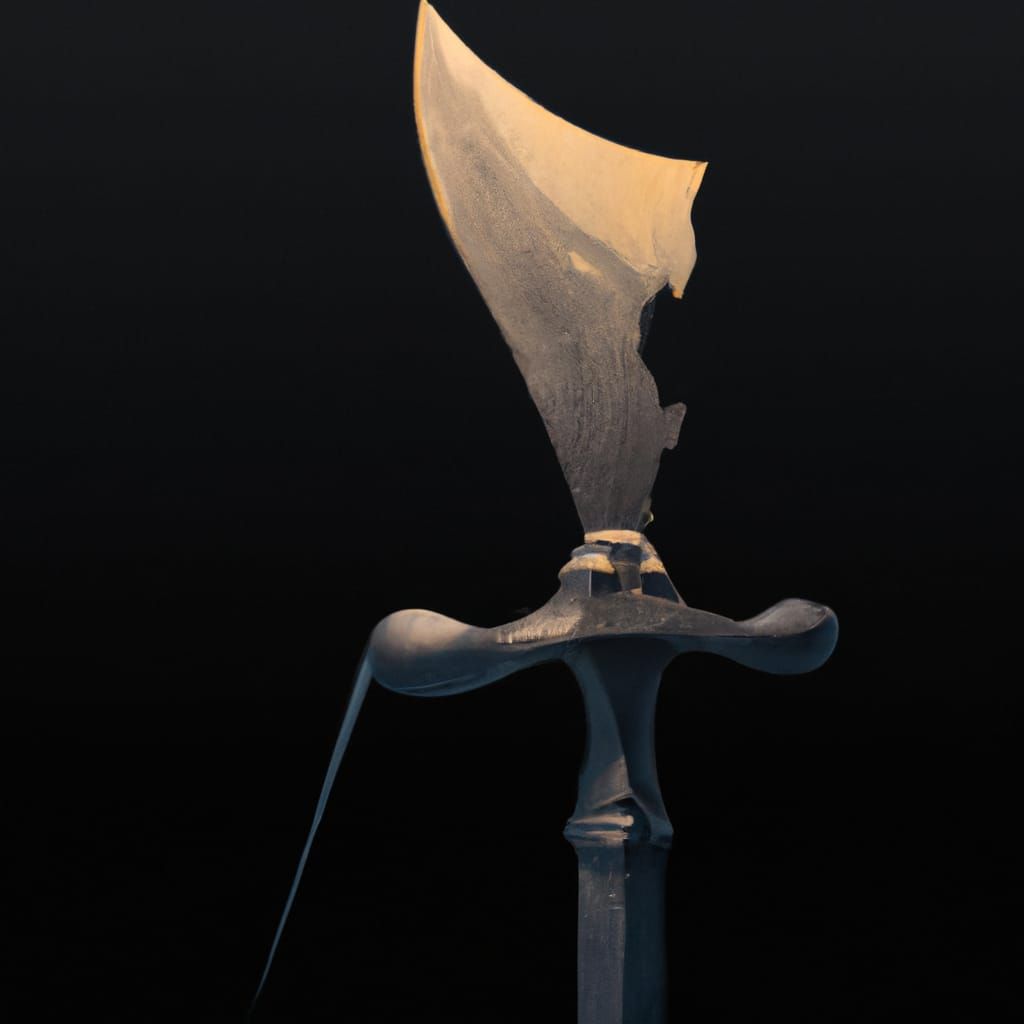 Destroyed Sword: 3D Digital Illustration